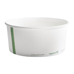 Vegware 185-Series Compostable Bon Appetit Wide PLA-lined Paper Food Bowls 48oz (Pack of 300) Vegware 185-Series Compostable Bon Appetit Wide PLA-lined Paper Food Bowls 48oz (Pack of 300)