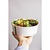 Vegware 185-Series Compostable Bon Appetit Wide PLA-lined Paper Food Bowls 32oz (Pack of 300)