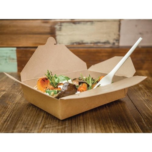 Vegware Compostable Paperboard Food Boxes No.8 1300ml / 46oz (Pack of 300)