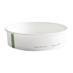 Vegware 185-Series Compostable Bon Appetit Wide PLA-lined Paper Food Bowls 26oz (Pack of 300) Vegware 185-Series Compostable Bon Appetit Wide PLA-lined Paper Food Bowls 26oz (Pack of 300)
