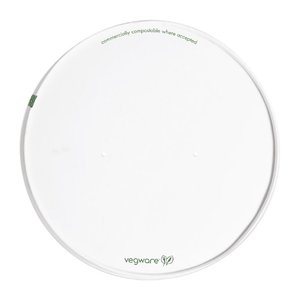 Vegware 185-Series Compostable Bon Appetit Wide PLA-lined Paper Food Bowl Lid (Pack of 300) Vegware 185-Series Compostable Bon Appetit Wide PLA-lined Paper Food Bowl Lid (Pack of 300)