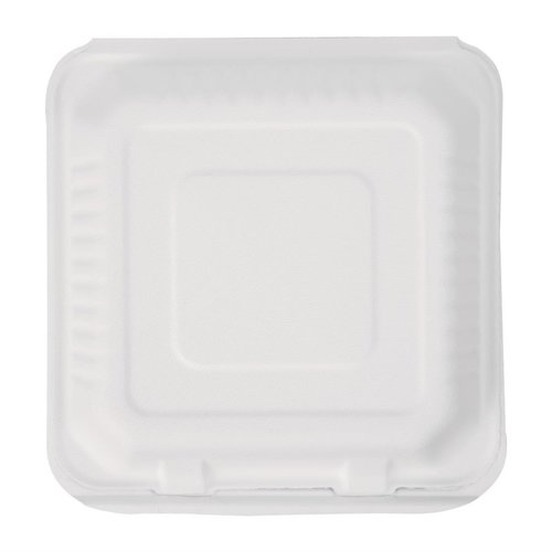 Fiesta Green Fiesta Compostable Bagasse Hinged Food Containers 236mm (Pack of 200) Fiesta Green Fiesta Compostable Bagasse Hinged Food Containers 236mm (Pack of 200)