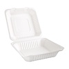 Fiesta Green Fiesta Compostable Bagasse Hinged Food Containers 236mm (Pack of 200) Fiesta Green Fiesta Compostable Bagasse Hinged Food Containers 236mm (Pack of 200)