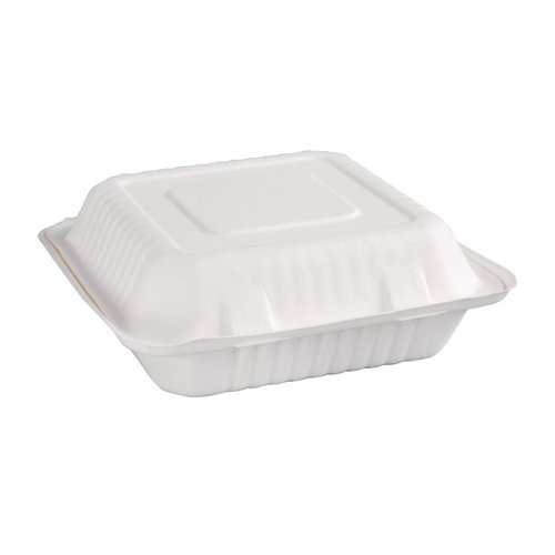 Fiesta Green Fiesta Compostable Bagasse Hinged Food Containers 236mm (Pack of 200) Fiesta Green Fiesta Compostable Bagasse Hinged Food Containers 236mm (Pack of 200)