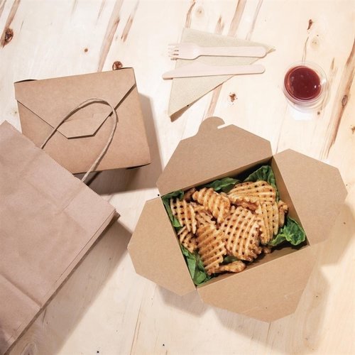 Fiesta Green Fiesta Compostable Paperboard Food Cartons 1200ml / 42oz (Pack of 200) Fiesta Green Fiesta Compostable Paperboard Food Cartons 1200ml / 42oz (Pack of 200)