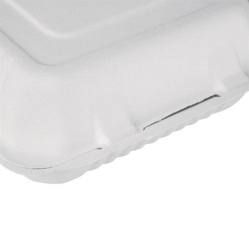 Fiesta Green Fiesta Compostable Bagasse Hinged Food Containers 223mm (Pack of 200) Fiesta Green Fiesta Compostable Bagasse Hinged Food Containers 223mm (Pack of 200)