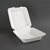 Fiesta Green Fiesta Compostable Bagasse Hinged Food Containers 223mm (Pack of 200) Fiesta Green Fiesta Compostable Bagasse Hinged Food Containers 223mm (Pack of 200)