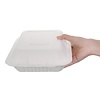 Fiesta Green Fiesta Compostable Bagasse Hinged Food Containers 223mm (Pack of 200) Fiesta Green Fiesta Compostable Bagasse Hinged Food Containers 223mm (Pack of 200)