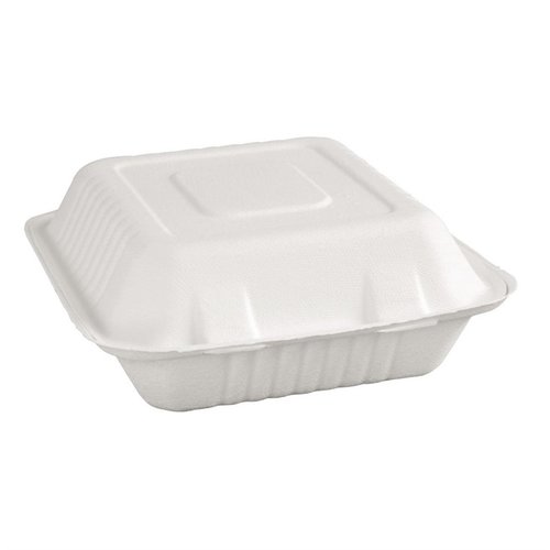 Fiesta Green Fiesta Compostable Bagasse Hinged Food Containers 223mm (Pack of 200) Fiesta Green Fiesta Compostable Bagasse Hinged Food Containers 223mm (Pack of 200)