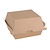 Fiesta Green Fiesta Kompostowalne Kraft Burger Pudełka Małe 105mm (200 szt.)