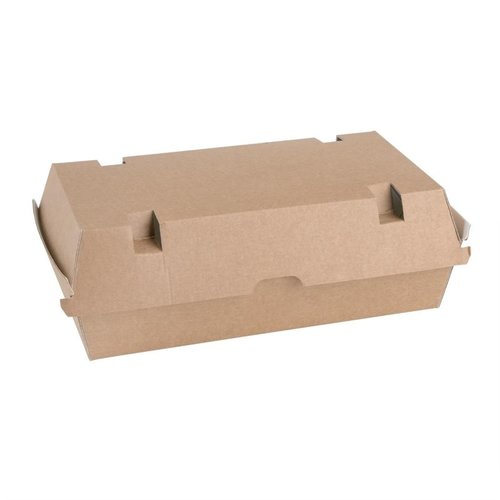 Fiesta Green Fiesta Compostable Kraft Food Boxes Large 204mm (Pack of 100) Fiesta Green Fiesta Compostable Kraft Food Boxes Large 204mm (Pack of 100)