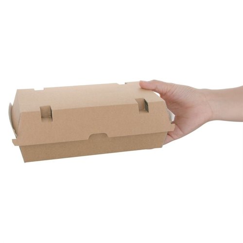Fiesta Green Fiesta Compostable Kraft Food Boxes Large 204mm (Pack of 100) Fiesta Green Fiesta Compostable Kraft Food Boxes Large 204mm (Pack of 100)