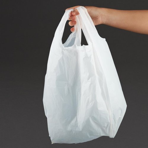 XXLselect Large White Carrier Bags (Pack of 1000)