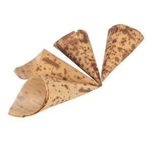 Fiesta Green Fiesta Compostable Bamboo Canape Cones 35mm (Pack of 200) Fiesta Green Fiesta Compostable Bamboo Canape Cones 35mm (Pack of 200)