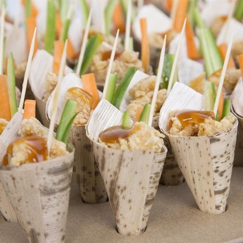 Fiesta Green Fiesta Compostable Bamboo Canape Cones 35mm (Pack of 200) Fiesta Green Fiesta Compostable Bamboo Canape Cones 35mm (Pack of 200)