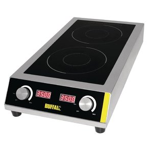 Buffalo Heavy Duty Double Induction Hob 7kW Buffalo Heavy Duty Double Induction Hob 7kW