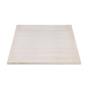 Bolero Pre-drilled Square Table Top Vintage White 700mm Bolero Pre-drilled Square Table Top Vintage White 700mm