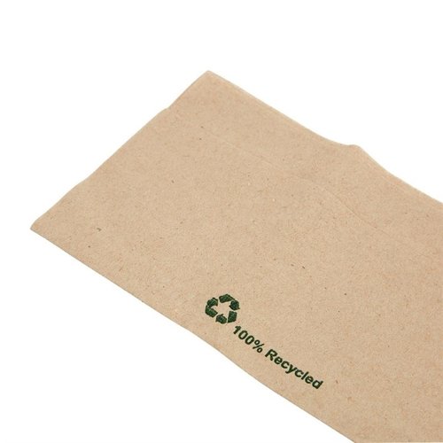 Fiesta Recyclable Recycled Lunch Napkin Kraft 32x30cm 1ply Dispenser Fold (Pack of 6000) Fiesta Recyclable Recycled Lunch Napkin Kraft 32x30cm 1ply Dispenser Fold (Pack of 6000)