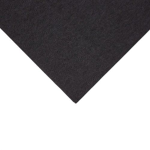 Fiesta Recyclable Dinner Napkin Black 40x40cm 2ply 1/8 Fold (Pack of 2000)