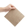 Fiesta Recyclable Recycled Lunch Napkin Kraft 33x33cm 2ply 1/4 Fold (Pack of 2000)