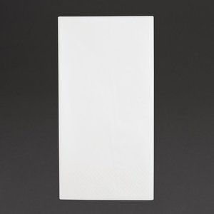 Fiesta Recyclable Dinner Napkin White 40x40cm 3ply 1/8 Fold (Pack of 1000) Fiesta Recyclable Dinner Napkin White 40x40cm 3ply 1/8 Fold (Pack of 1000)