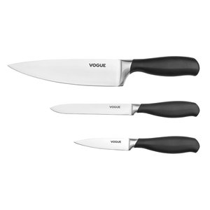 Vogue Prep Like A Pro 3-Piece Soft-Grip Knife Set Vogue Prep Like A Pro 3-Piece Soft-Grip Knife Set