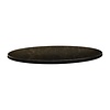 Topalit Round Table Top ø 800 mm, Black Laminated Wood