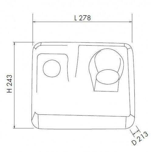 impeco Pool Hand Dryer on Buttom 2,4 kW, Grey impeco Pool Hand Dryer on Buttom 2,4 kW, Grey