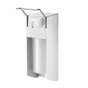 impeco Dozownik łokciowy na płyn do dezynfekcji 1 L, biały