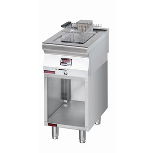 XXLselect Electric Fryer 8 L, 8 kW on an Open Cupboard Base