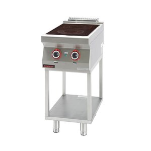 XXLselect Ceramic Electric Cooker with 2 Heating Zones on a Skeleton Base, 4,1 kW