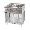 XXLselect Electric Cooker with 4 Hot Plates on an Open Cupboard Base, 10,4 kW XXLselect Electric Cooker with 4 Hot Plates on an Open Cupboard Base, 10,4 kW