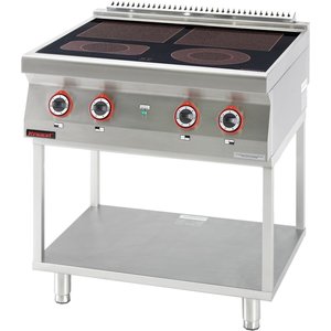 XXLselect Ceramic Electric Cooker with 4 Heating Zones on a Skeleton Base, 12,1 kW XXLselect Ceramic Electric Cooker with 4 Heating Zones on a Skeleton Base, 12,1 kW