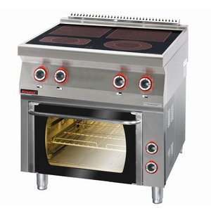 XXLselect Ceramic Electric Cooker with 4 Heating Zones and Electric Oven GN 1/1, 15,6 kW XXLselect Ceramic Electric Cooker with 4 Heating Zones and Electric Oven GN 1/1, 15,6 kW