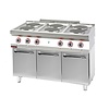 XXLselect Electric Cooker with 6 Cooking Plates on a Closed Cabinet Base, 15,6 kW XXLselect Electric Cooker with 6 Cooking Plates on a Closed Cabinet Base, 15,6 kW