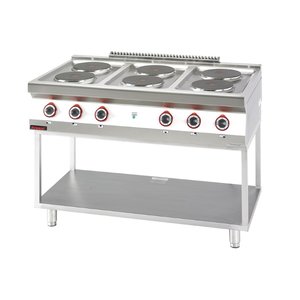 XXLselect Electric Cooker with 6 Cooking Plates on a Skeleton Base, 15,6 kW XXLselect Electric Cooker with 6 Cooking Plates on a Skeleton Base, 15,6 kW