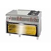 XXLselect Gas Cooker with 2 Burners and 1  Hot Plate, Electric Oven GN 1/1, 29,4 kW XXLselect Gas Cooker with 2 Burners and 1  Hot Plate, Electric Oven GN 1/1, 29,4 kW