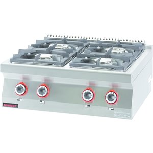 XXLselect Countertop Gas Cooker with 4 Energy Efficient Burners, 24 kW XXLselect Countertop Gas Cooker with 4 Energy Efficient Burners, 24 kW