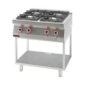 XXLselect Gas Cooker with 4 Burners on a Skeleton Base, 24 kW XXLselect Gas Cooker with 4 Burners on a Skeleton Base, 24 kW