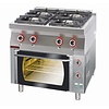 XXLselect Gas Cooker with 4 Burners and Electric Oven GN 1/1, 27,5 kW XXLselect Gas Cooker with 4 Burners and Electric Oven GN 1/1, 27,5 kW
