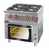XXLselect Gas Cooker with 4 Burners and Gas Oven GN 1/1, 28,5 kW XXLselect Gas Cooker with 4 Burners and Gas Oven GN 1/1, 28,5 kW