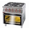 XXLselect Gas Cooker with 4 Burners and Gas Oven GN 2/1, 29,5 kW XXLselect Gas Cooker with 4 Burners and Gas Oven GN 2/1, 29,5 kW