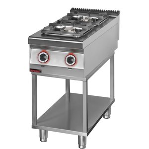 XXLselect Kuchnia gazowa z 2 palnikami na podstawie szkieletowej, 12 kW XXLselect Kuchnia gazowa z 2 palnikami na podstawie szkieletowej, 12 kW