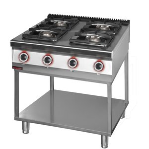 XXLselect Gas Cooker with 4 Burners on a Skeleton Base, 30 kW XXLselect Gas Cooker with 4 Burners on a Skeleton Base, 30 kW