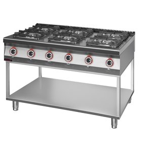XXLselect Gas Cooker with 6 Burners on a Skeleton Base, 42 kW XXLselect Gas Cooker with 6 Burners on a Skeleton Base, 42 kW