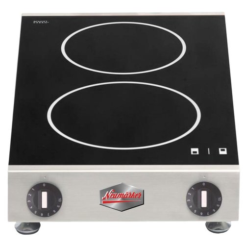Neumarker Countertop Ceramic Electric Cooker with 2 Heating Zones, 3,5 kW Neumarker Countertop Ceramic Electric Cooker with 2 Heating Zones, 3,5 kW