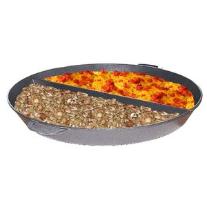 Neumarker Aluminium Separated Pan with 2 Partitions Ø800 mm