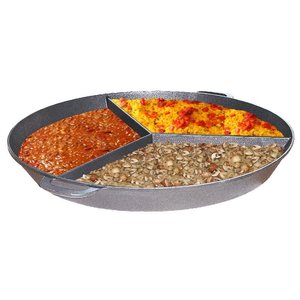 Neumarker Aluminium Separated Pan with 3Partitions Ø800 mm