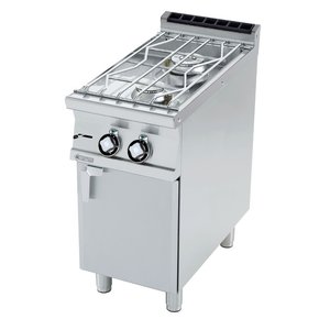 RM GASTRO Kuchnia wodna gazowa z 2 palnikami i szafką, 14 kW RM GASTRO Kuchnia wodna gazowa z 2 palnikami i szafką, 14 kW