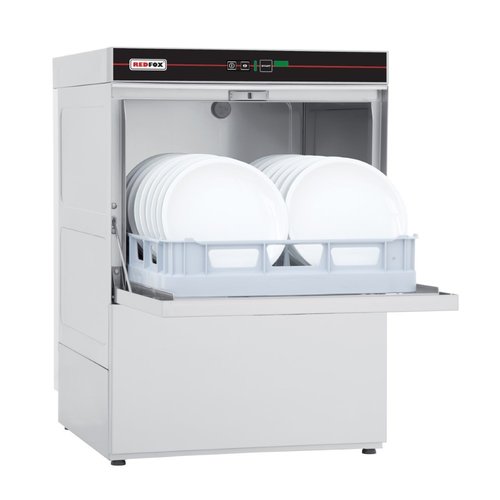 RedFox Undercounter Dishwasher 500 x 500 mm with Drain Pump and Liquid Detergent Dispenser, up to 60 baskets/h RedFox Undercounter Dishwasher 500 x 500 mm with Drain Pump and Liquid Detergent Dispenser, up to 60 baskets/h
